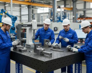 System otworów montażowych w stołach spawalniczych – jak działa i dlaczego jest kluczowy